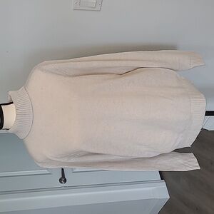 Bruun & Stengade Men's M Ivory Lambswool Sweater